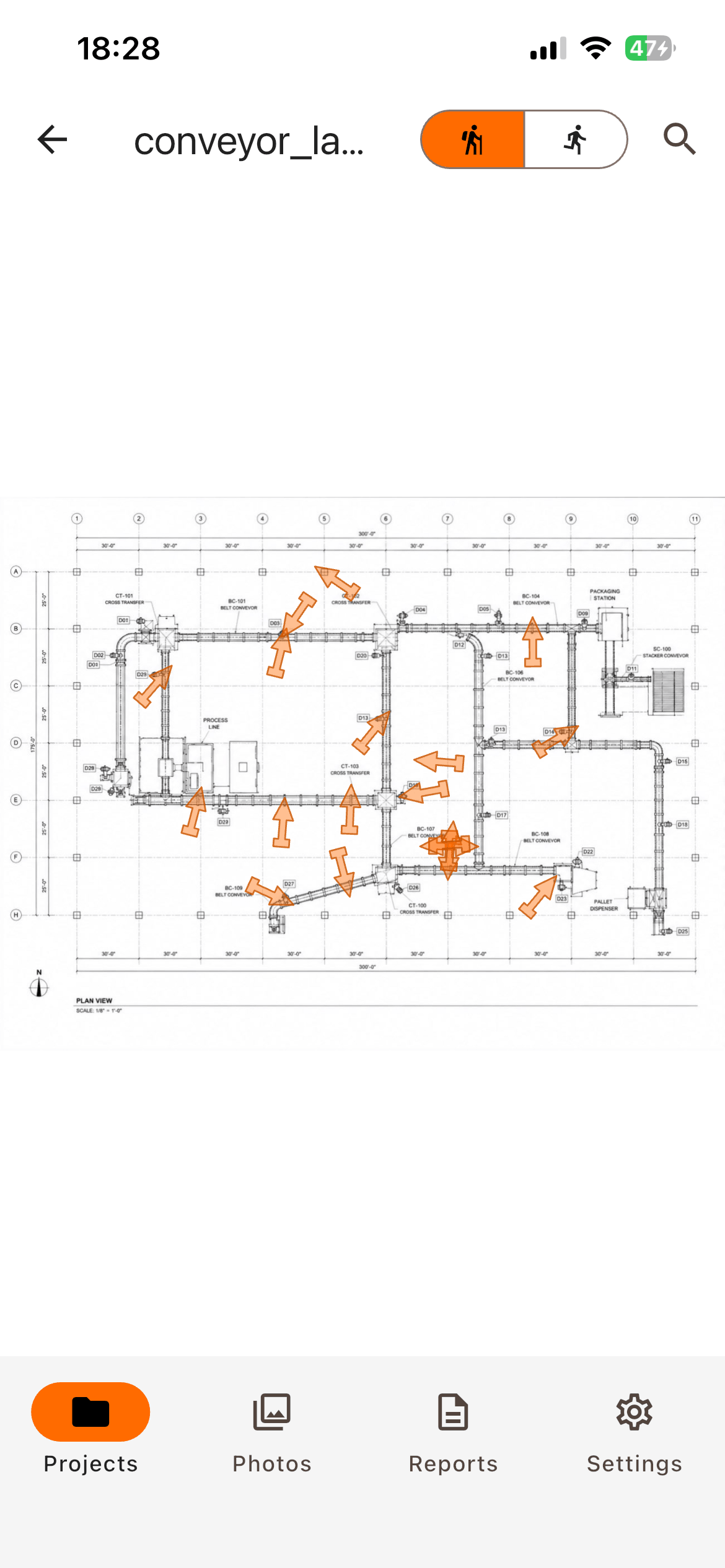 Placing an anchor on a PDF drawing in Birdseye